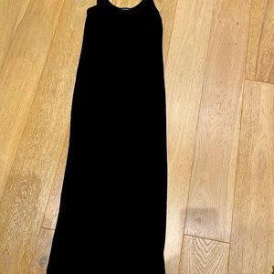 Black body hugging dress